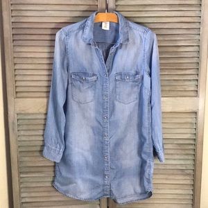 H&M &Denim Button Down Tunic